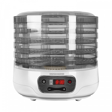 

Сушилка для овощей и фруктов REDMOND RFD-0158 250Вт, 35-70 °C, белый, RFD-0158