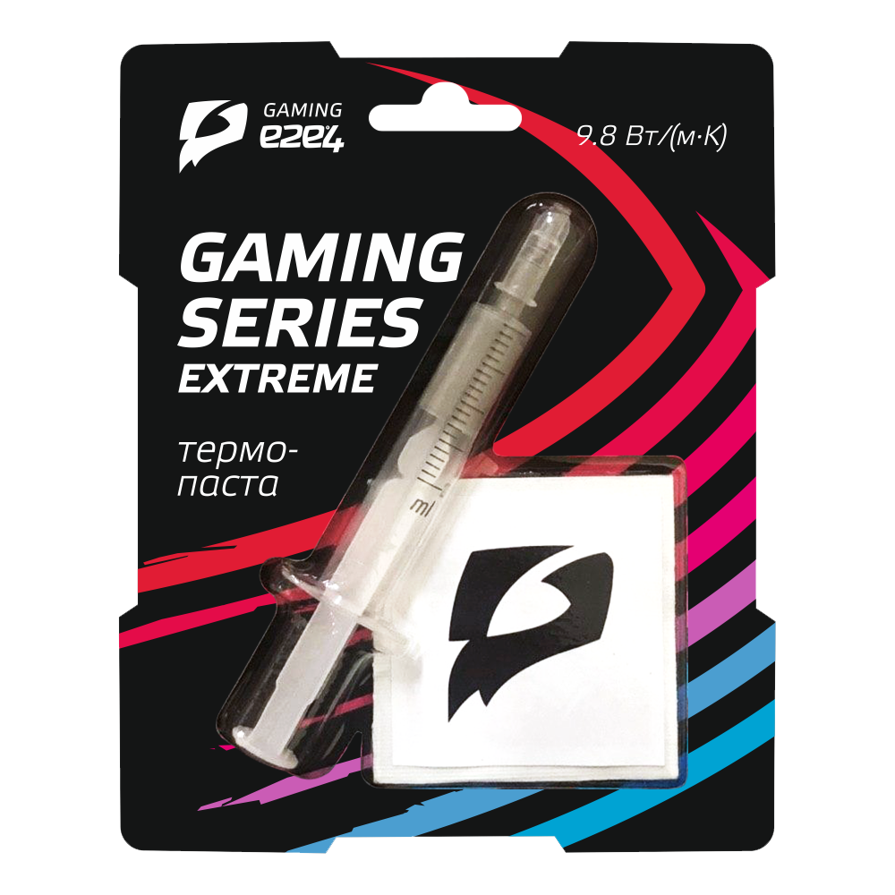 Термопаста e2e4 Gaming Series Extreme, 9.8 Вт/м*К, шприц, лопатка, 1.5г, серый (OT-GSE-TG-1.5G)