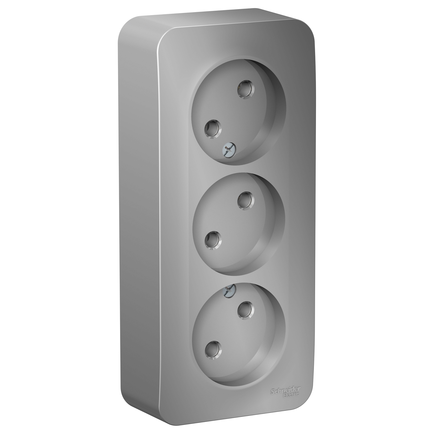 

Розетка Schneider Electric Blanca, открытый монтаж, 3-х постовая, 16A, в сборе с изолирующей пластиной, IP20, алюминий (BLNRA000313)