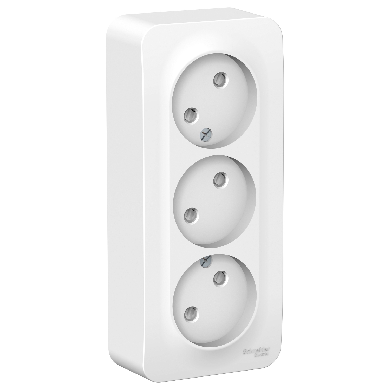 

Розетка Schneider Electric Blanca, открытый монтаж, 3-х постовая, со шторками, 16A, в сборе с изолирующей пластиной, IP20, белый (BLNRA001311)