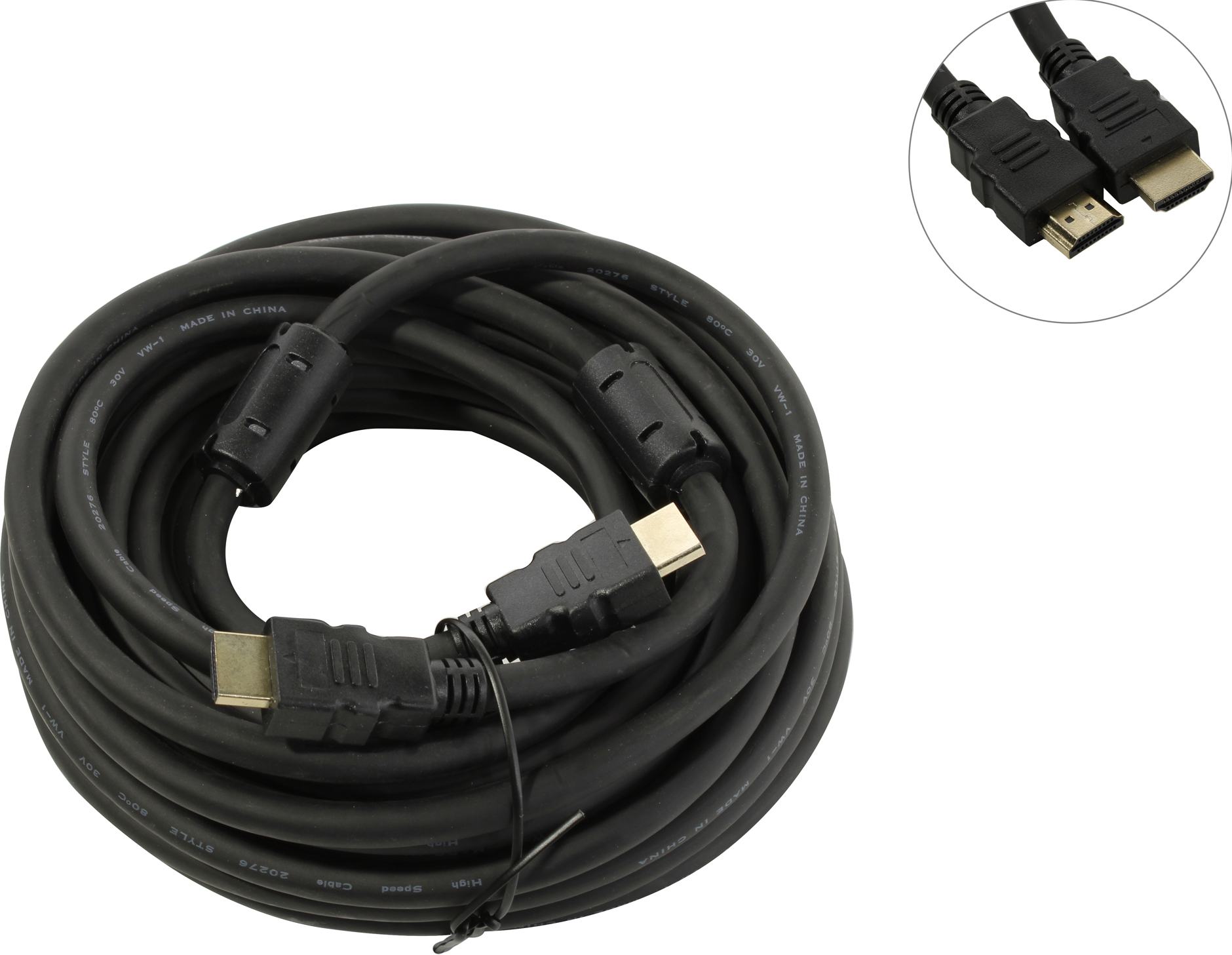 

Кабель HDMI(19M)-HDMI(19M) v2.0 4K, ферритовый фильтр, 10 м, черный Exegate EX-CC-HDMI2-10.0F (EX287726RUS), EX-CC-HDMI2-10.0F