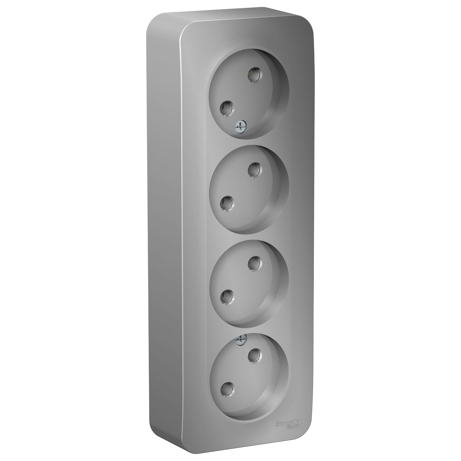 

Розетка Schneider Electric Blanca, открытый монтаж, 4-х постовая, 16A, в сборе с изолирующей пластиной, IP20, алюминий (BLNRA000413)
