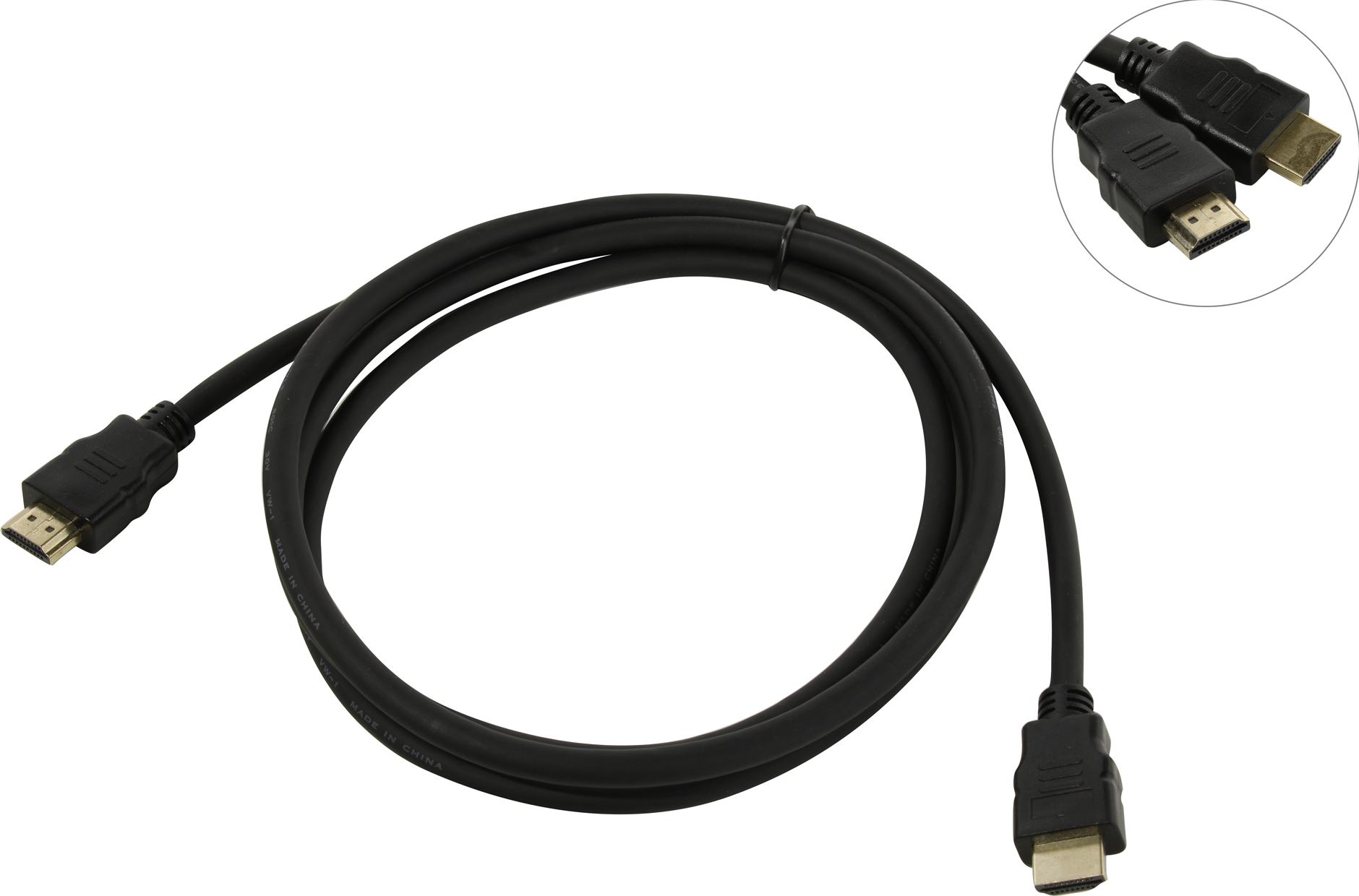 Кабель HDMI(19M)-HDMI(19M) v2.0, 1.8 м, Exegate EX-CC-HDMI2-1.8