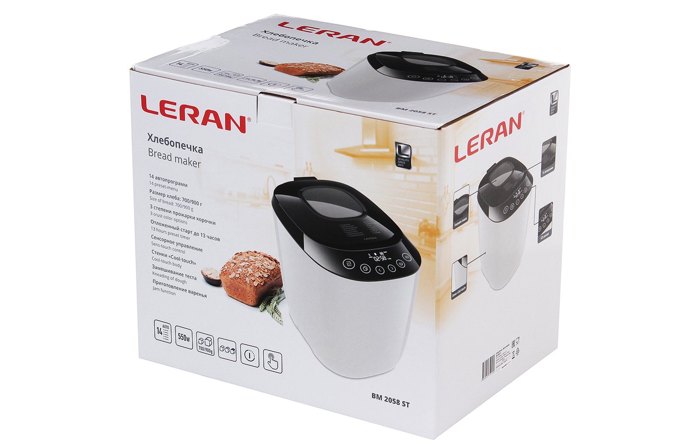 Хлебопечь LERAN BM 2058 ST 550 Вт