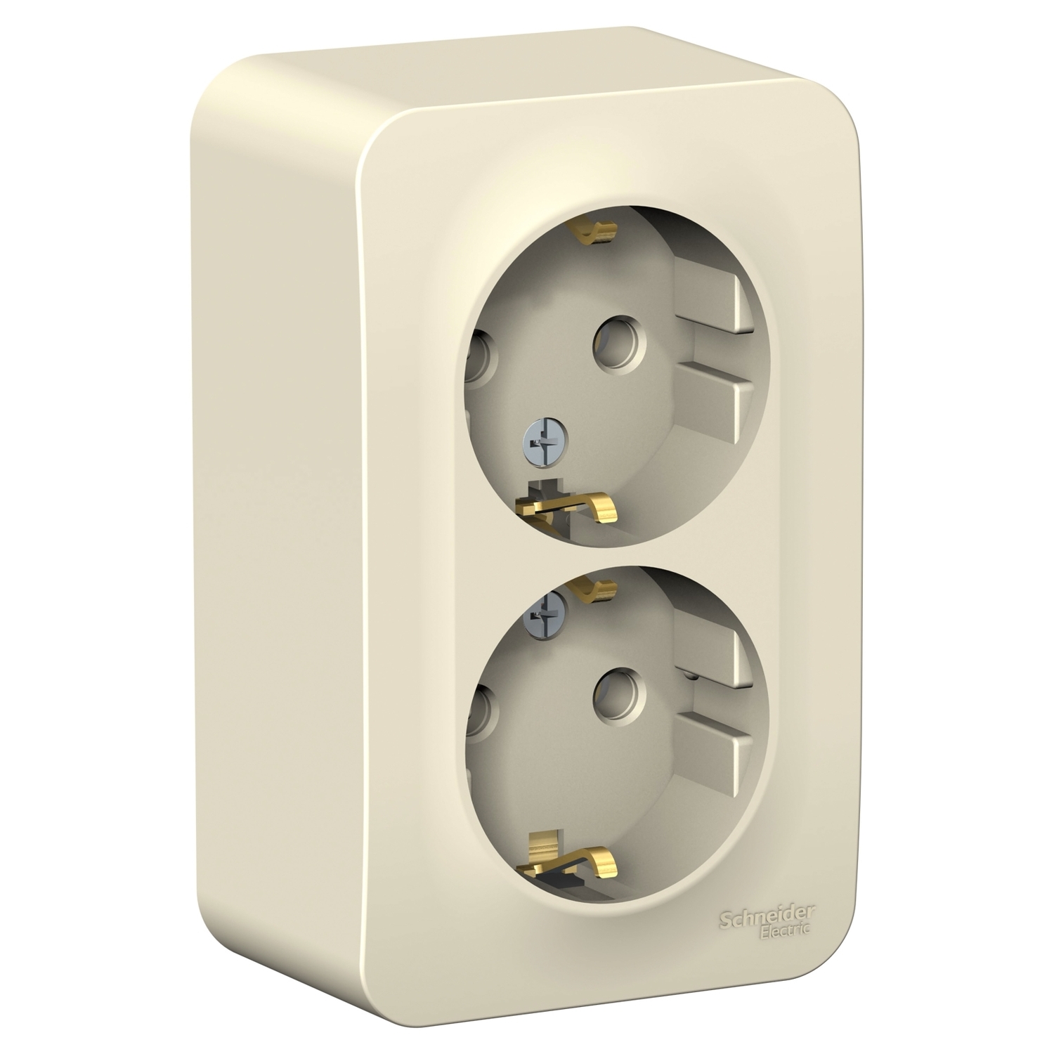 

Розетка Schneider Electric Blanca, открытый монтаж, 2-х постовая, с з/к, 16A, в сборе с изолирующей пластиной, IP20, молочный (BLNRA010212)