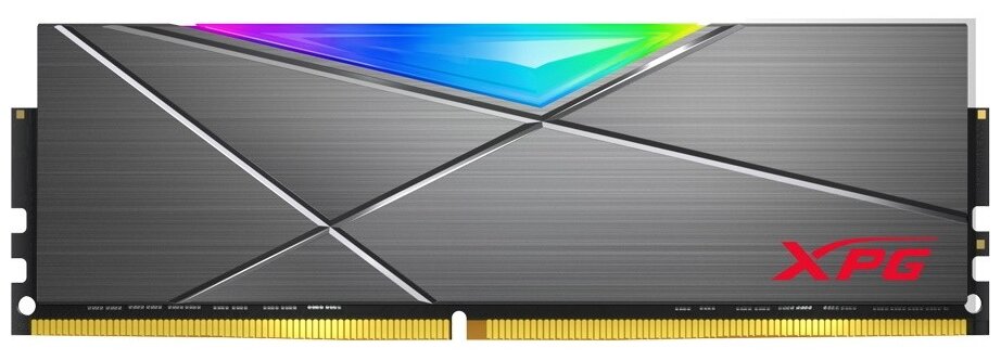 Память DDR4 DIMM 8Gb, 3200MHz, CL16, 1.35V ADATA XPG SPECTRIX D50 RGB (AX4U32008G16A-ST50) - фото 1