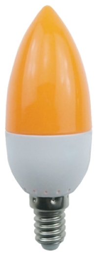

Лампа светодиодная E14 свеча/C37, 6Вт / жёлтый, Ecola C4TY60ELY candle LED color (C4TY60ELY), C4TY60ELY