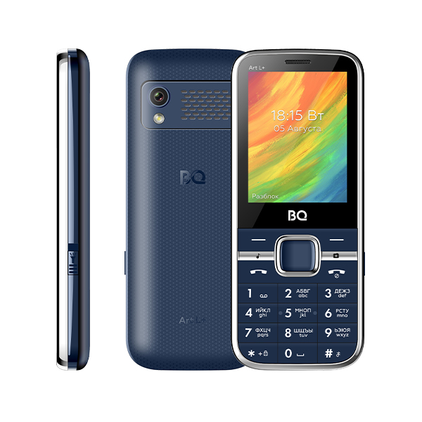 

Мобильный телефон BQ 2448 Art L+, 2.4" 320x240 TN, 32Mb RAM, 32Mb, BT, 1xCam, 2-Sim, 1000 мА·ч, micro-USB, синий, 2448 Art L+