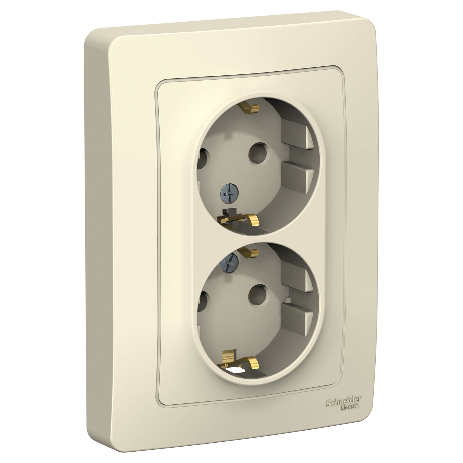 

Розетка Schneider Electric Blanca, скрытый монтаж, 2-х постовая, с з/к, 16A, в сборе, IP20, молочный (BLNRS001022)