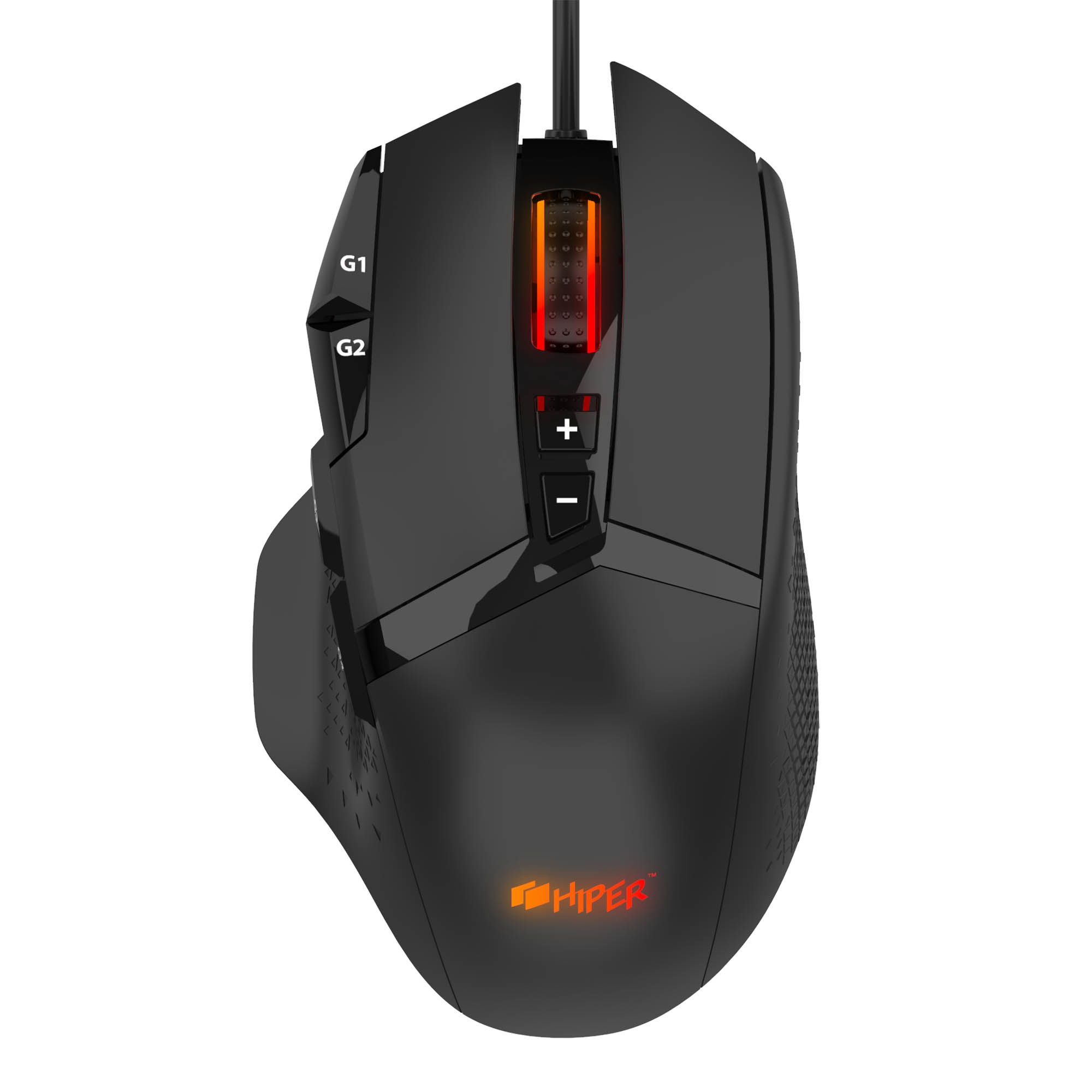 

Мышь проводная Hiper DRACO, 6200dpi, оптическая светодиодная, USB, черный (GMUS-5000), DRACO