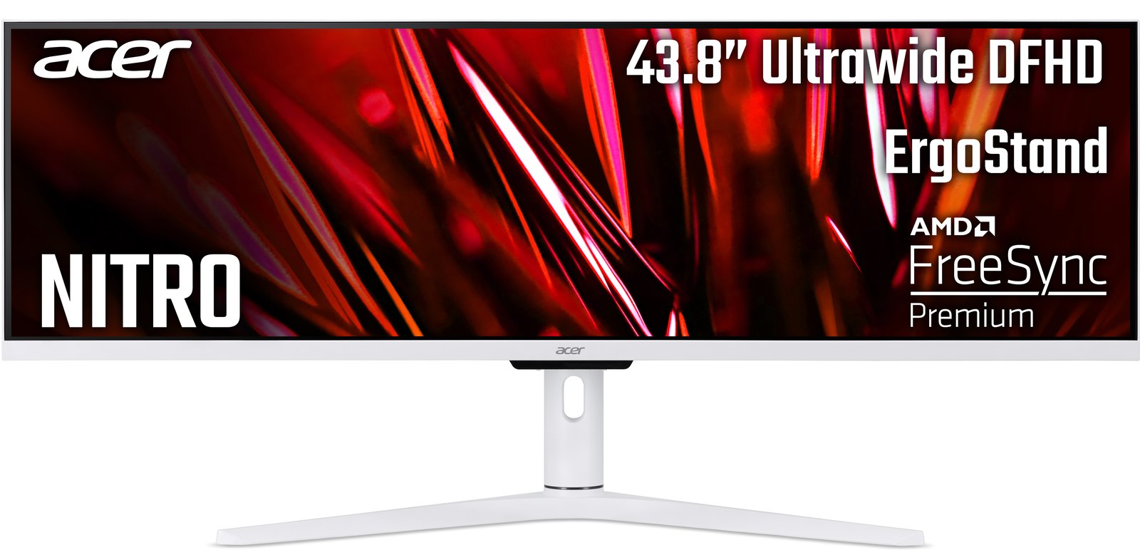 

Монитор 43.8" Acer Nitro XV431CPwmiiphx IPS, 3840x1080 (32:9), 350кд/м2, 120Hz, 1мс, 178°/178°, FreeSync Premium, HDMI, DisplayPort, USB-Hub, белый (UM.MX1EE.P01), XV431CPwmiiphx