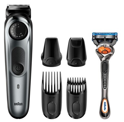 

Триммер Braun BT7220, режимов 2, насадок 4, черный (BT7220+GIL FUS), BT7220