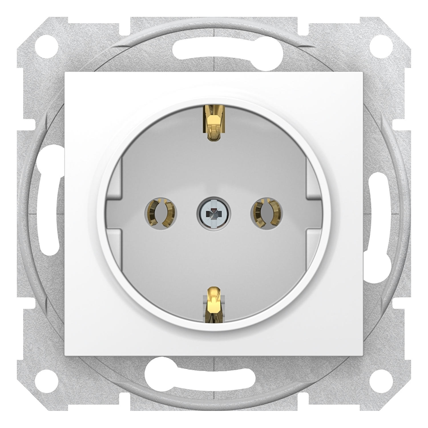 

Розетка Schneider Electric sedna, скрытый монтаж, однопостовая, с з/к, 16A, механизм с накладкой без рамки, IP20, автоматические клеммы, белый (SDN3001821), 0