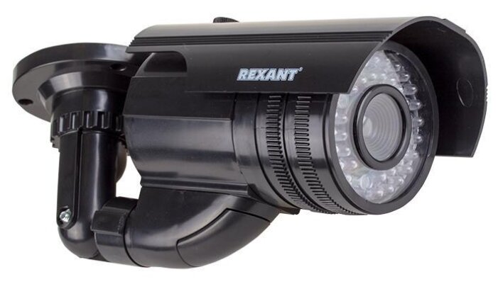 

Муляж камеры видеонаблюдения REXANT 45-0250, уличный, цилиндрический, LED, 2xAA, черный, 45-0250