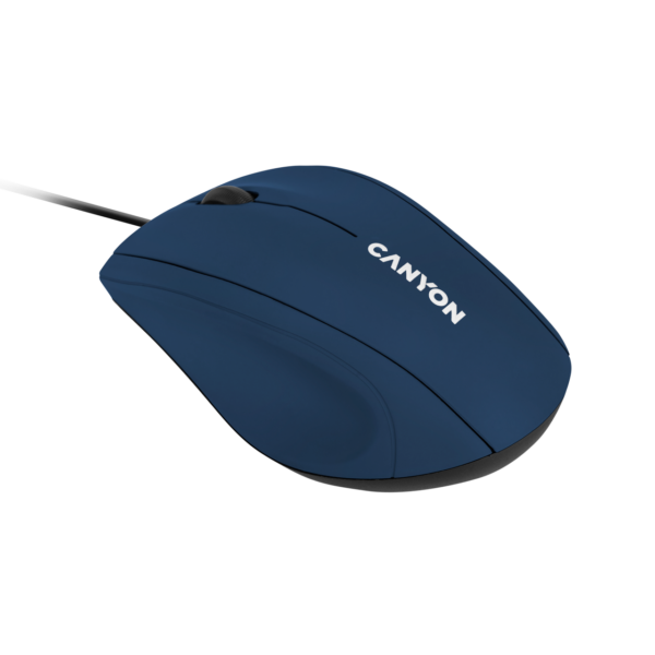 

Мышь проводная Canyon M-05, 1000dpi, оптическая светодиодная, USB, синий (CNE-CMS05BL), M-05