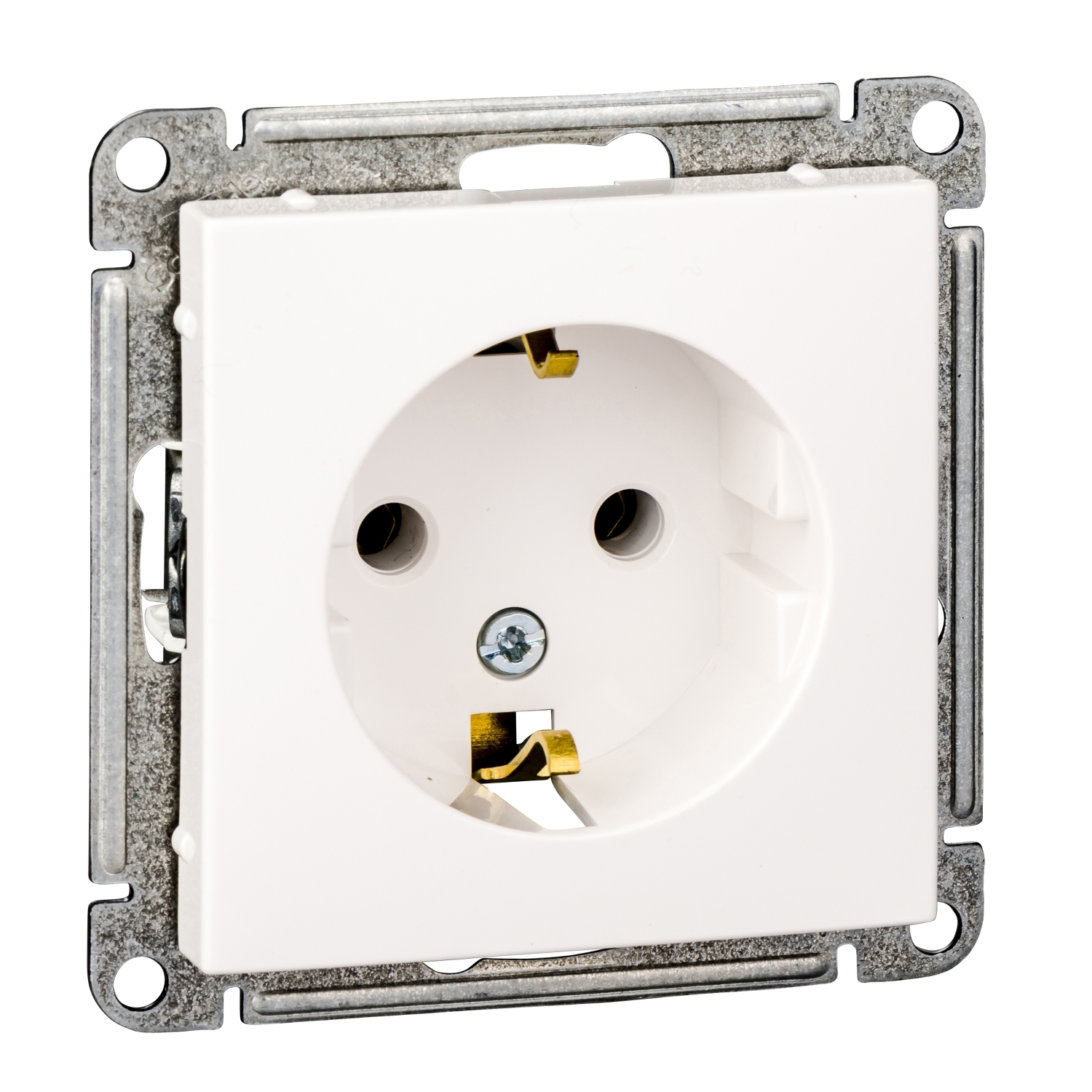 

Розетка Schneider Electric W59, скрытый монтаж, однопостовая, с з/к, 16A, механизм с накладкой без рамки, IP20, белый (RS16-154-1-86)