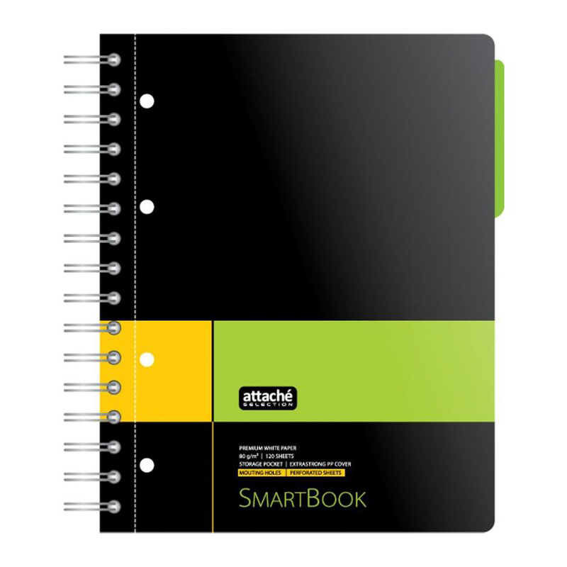 

Тетрадь линейка A5 120 листов, спираль, Attache SMARTBOOK (272650), SMARTBOOK
