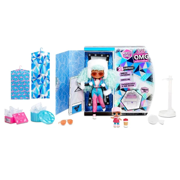 

Кукла L.O.L. LIL OUTRAGEOUS LITTLES OMG Chill Icy Gurl and Brrr B.B., 27 см (570240), LIL OUTRAGEOUS LITTLES OMG Chill Icy Gurl and Brrr B.B.