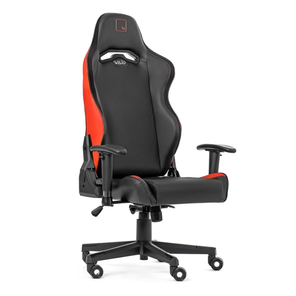 Кресло игровое WARP Sg, черный/красный