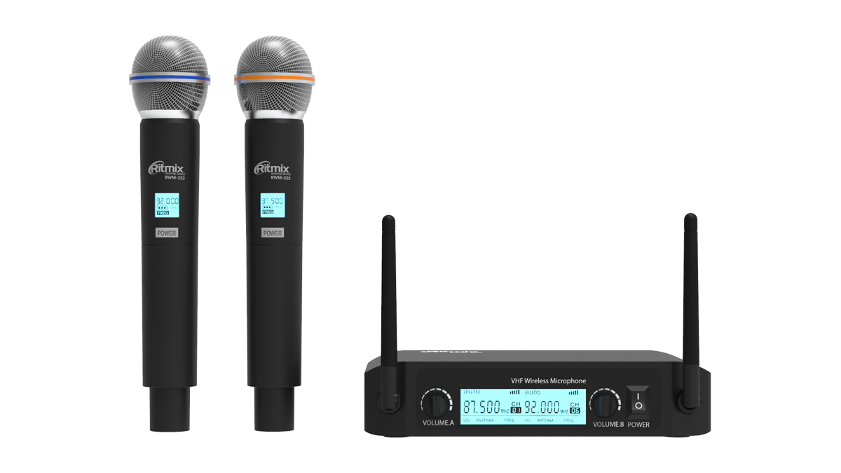 Радиосистема Ritmix RWM-222, беспроводная
