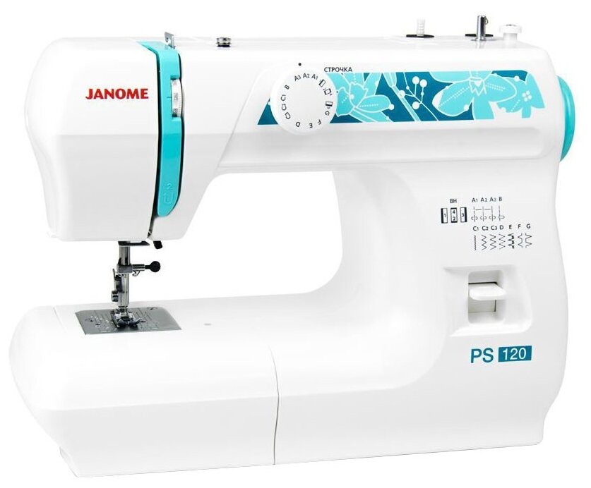 

Швейная машина Janome PS 120, белый/голубой (PS 120), PS 120
