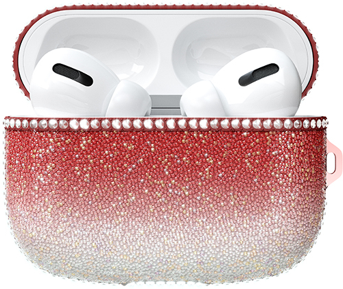 

Чехол Red Line, со стразами для Apple AirPods, Розовый (УТ000020332)