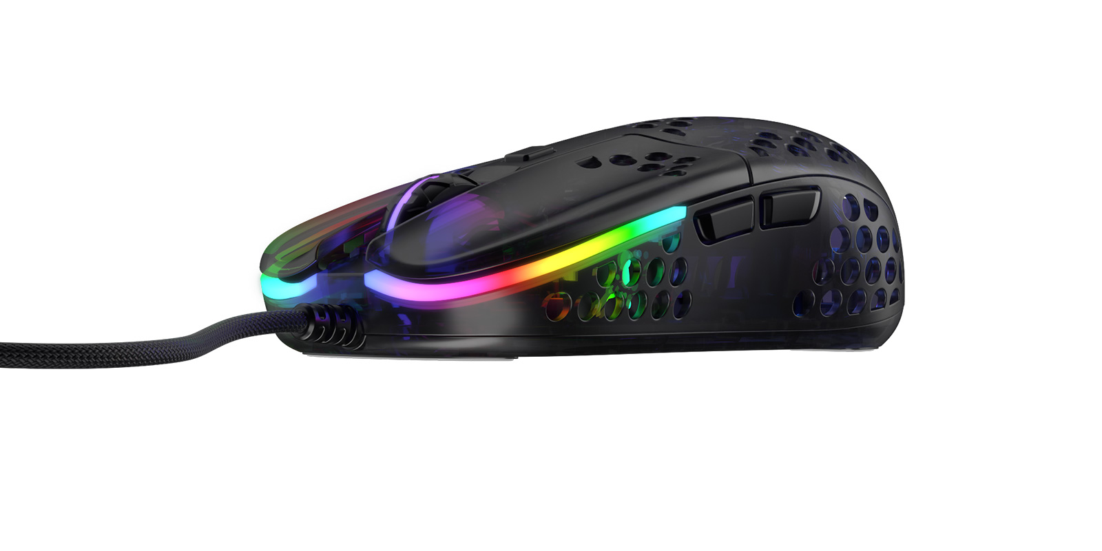 

Мышь проводная Xtrfy MZ1, 16000dpi, оптическая светодиодная, USB, черный (MZ1-RGB-BLACK-TP), MZ1
