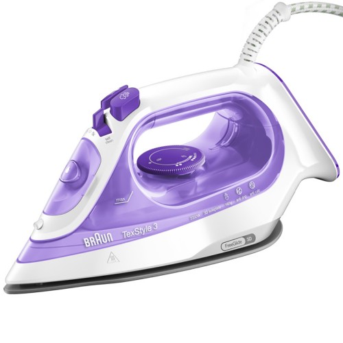 

Утюг Braun TexStyle 3 SI3042VI 2.35 кВт, 2 м, белый/фиолетовый (SI3042VI), SI3042VI