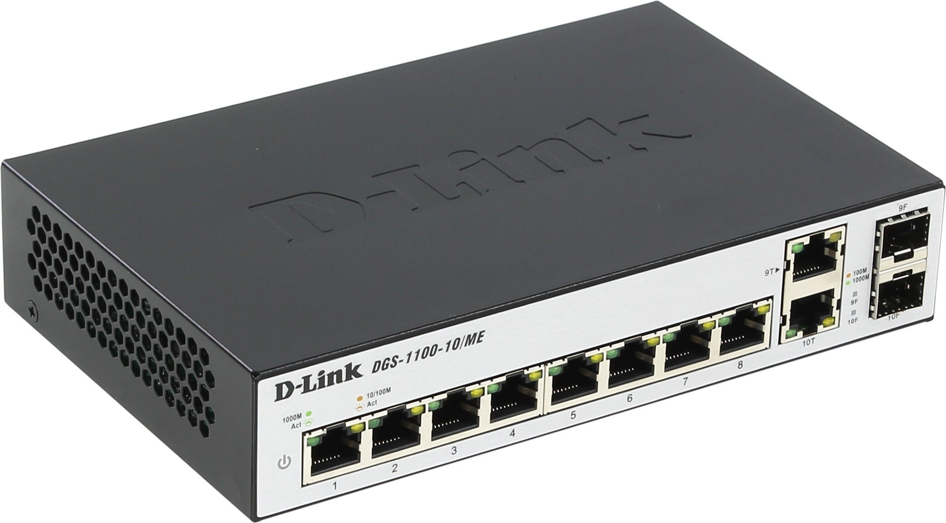 

Коммутатор D-link DGS-1100-10/ME, управляемый, кол-во портов: 8x1 Гбит/с, combo RJ-45/SFP 2x1 Гбит/с (DGS-1100-10/ME/A2A), DGS-1100-10/ME