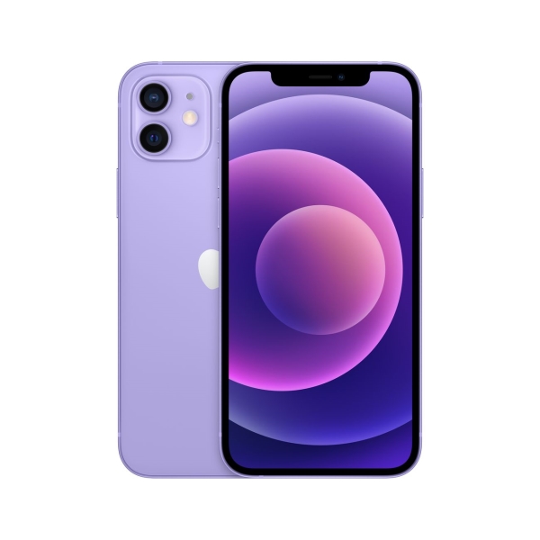 

Смартфон Apple iPhone 12, 6.1" 1170x2532 OLED, Apple A14 Bionic, 4Gb RAM, 64Gb, 3G/4G/5G, NFC, Wi-Fi, BT, 2xCam, 2-Sim (nano SIM+eSIM), Lightning, iOS 14, фиолетовый (MJNM3RU/A), iPhone 12