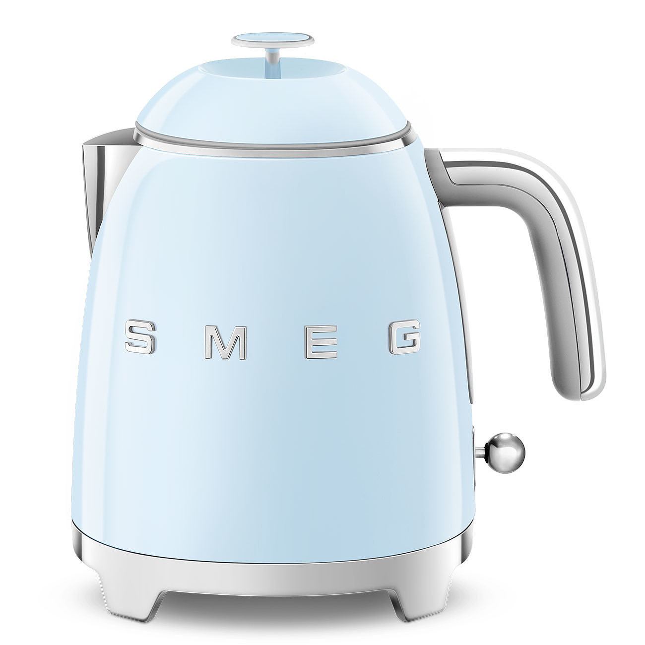 

Чайник SMEG KLF05PBEU 0.8л. 1400Вт, скрытый нагревательный элемент, пластик, пастельный голубой (1334174), KLF05PBEU