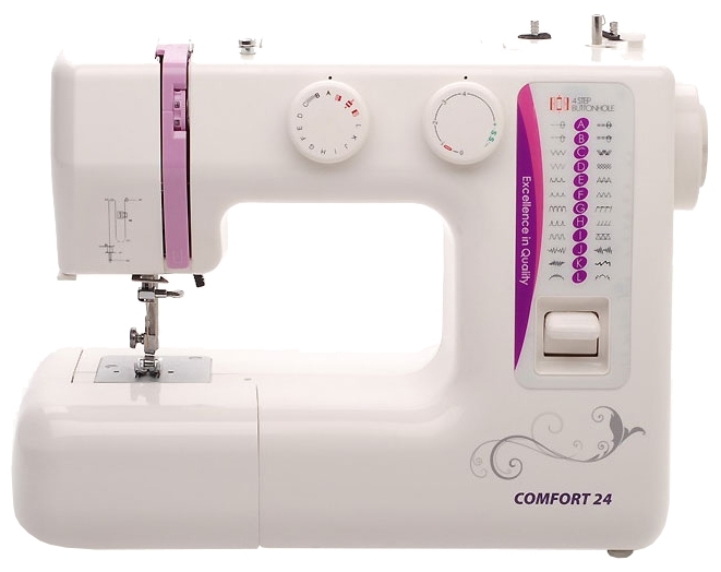 Швейная машина Comfort 24, белый/розовый