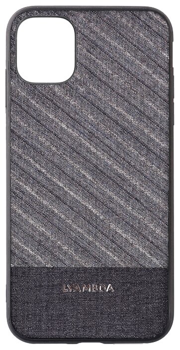

Чехол-накладка Lyambda Europa для смартфона Apple iPhone 12 Pro Max, пластик, ткань, серый (LA05-1267-BL)