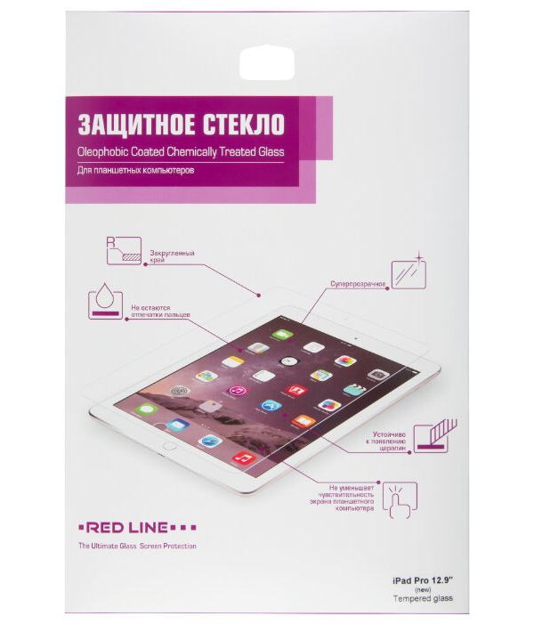 Защитное стекло Red Line для экрана планшета Apple iPad Pro 12.9