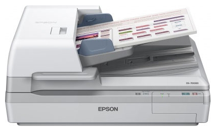 

Сканер планшетный Epson WorkForce DS-70000, A3, CCD, 600x600dpi, ДАПД 200 листов, 48 бит, 24 бит, USB 2.0 (B11B204331), DS-70000