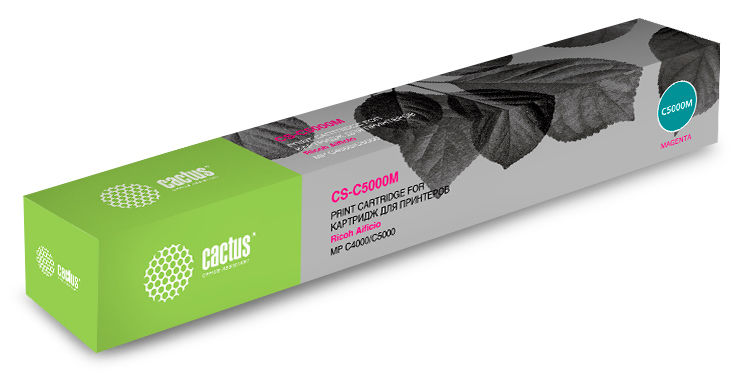 

Картридж Cactus 841162 CS-C5000M пурпурный (18000стр.) для Ricoh Aficio MP C (плохая упаковка)(CS-C5000M), CS-C5000M