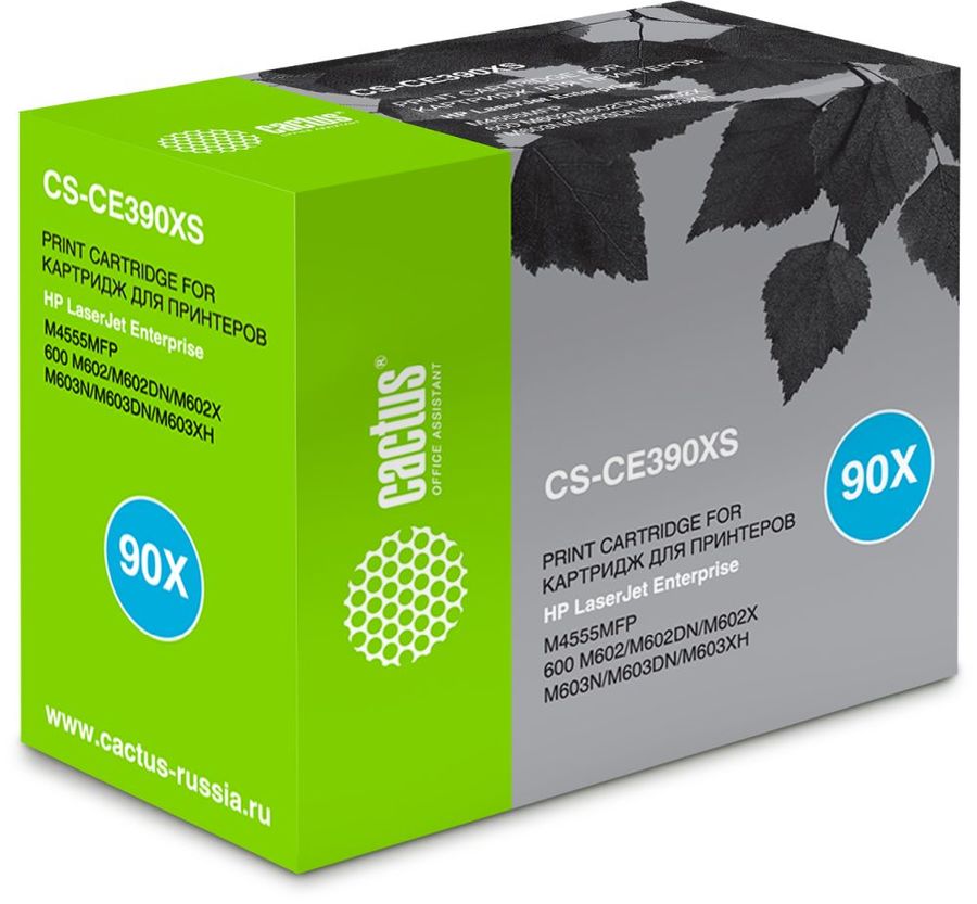 

Картридж Cactus CS-CE390XS черный для HP LJ M4555 (24000стр.) (плохая упаковка)(CS-CE390XS), CS-CE390XS