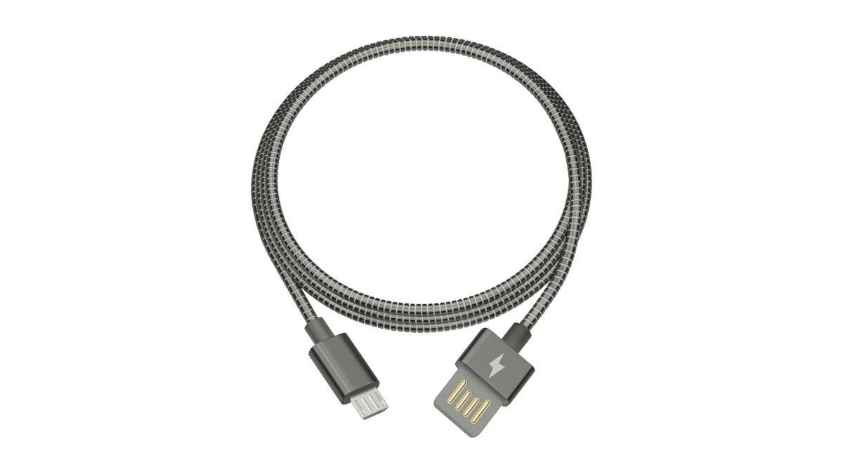 

Кабель Micro USB-USB, 2A, 1м, серый Ritmix RCC-416 (RCC-416), RCC-416
