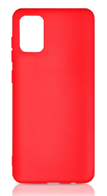 Чехол-накладка DF sOriginal-22 с микрофиброй для смартфона Samsung Galaxy A22 (4G), силикон, красный (DF sOriginal-22 (red))