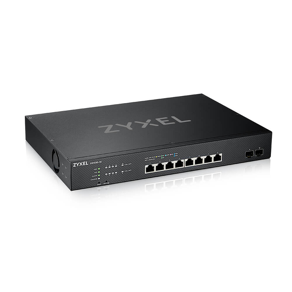 

Коммутатор ZYXEL NebulaFlex, управляемый, кол-во портов: 8x10 Гбит/с, SFP+ 2x10 Гбит/с, установка в стойку (XS1930-10-ZZ0101F), NebulaFlex