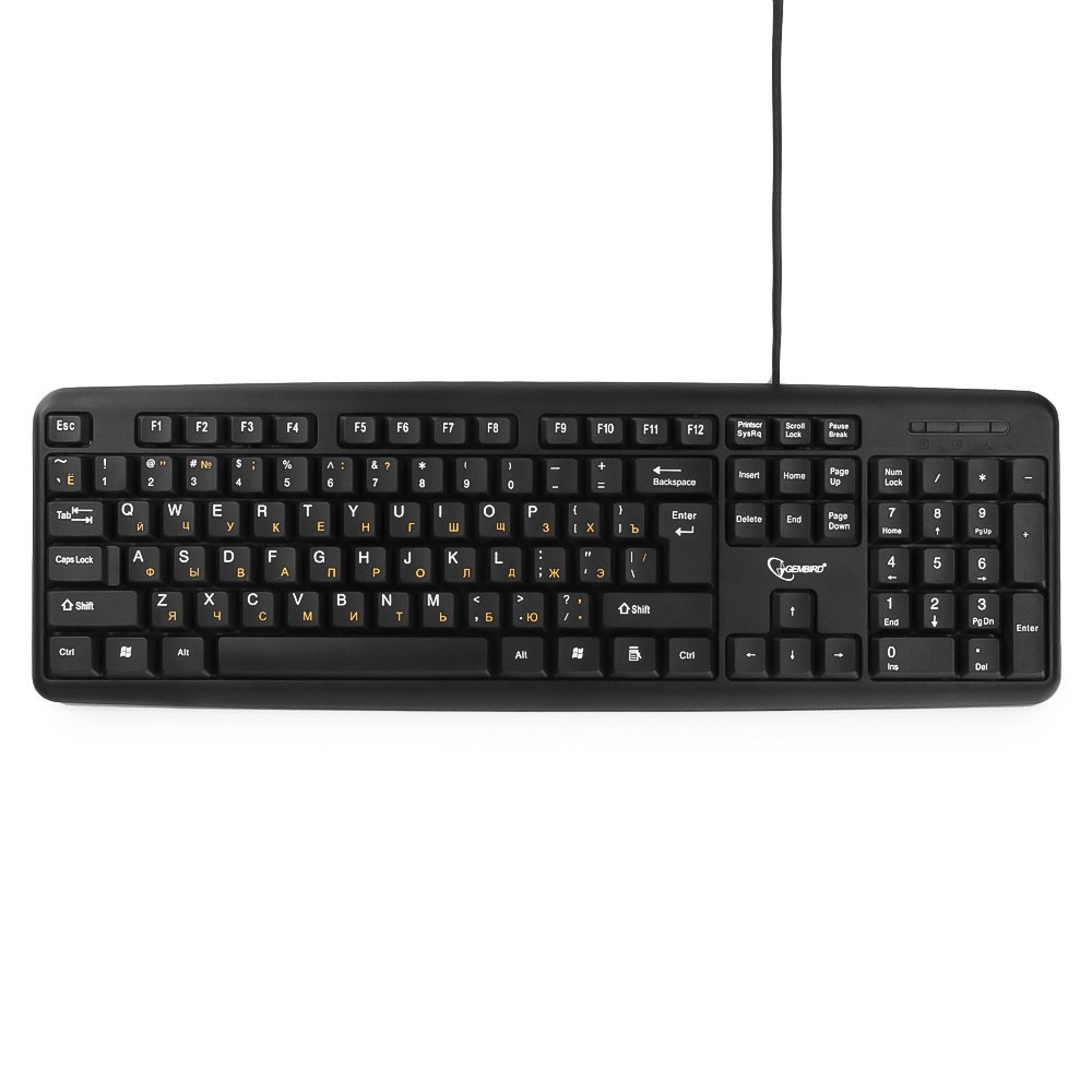 Клавиатура Gembird KB-8320U-BL, USB, черный