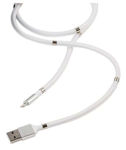 

Кабель USB-Lightning 8-pin, 1м, белый mObility (УТ000021320)