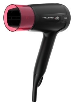 Фен Rowenta Handy Dry CV1622F0 1600Вт, 1 насадка, розовый/черный (0000254977), цвет розовый/черный - фото 1