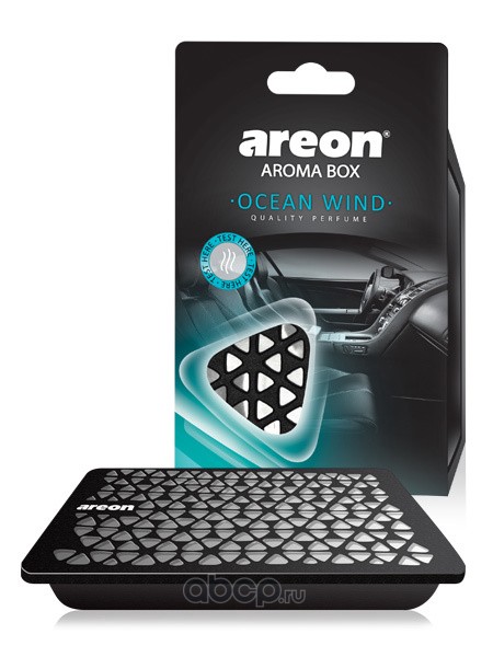 

Ароматизатор автомобильный под сиденье AREON Aroma Box, Ветер океана, гелевый (704-ABC-03), Ветер океана