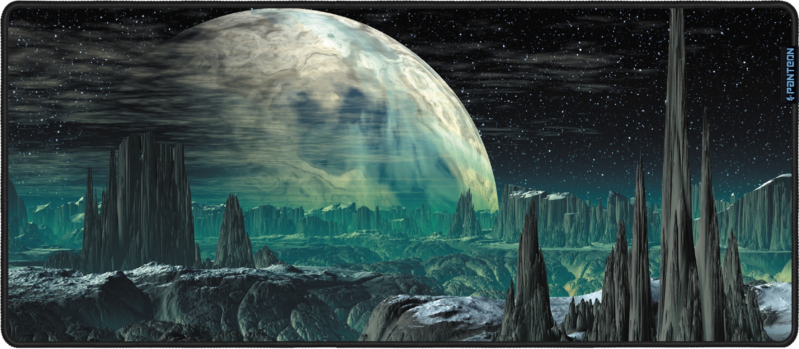 

Коврик для мыши Jet.A Panteon ALIEN PLANET, игровой, 800 х 350 х 3mm, черный/принт (GP-55SL), Panteon ALIEN PLANET