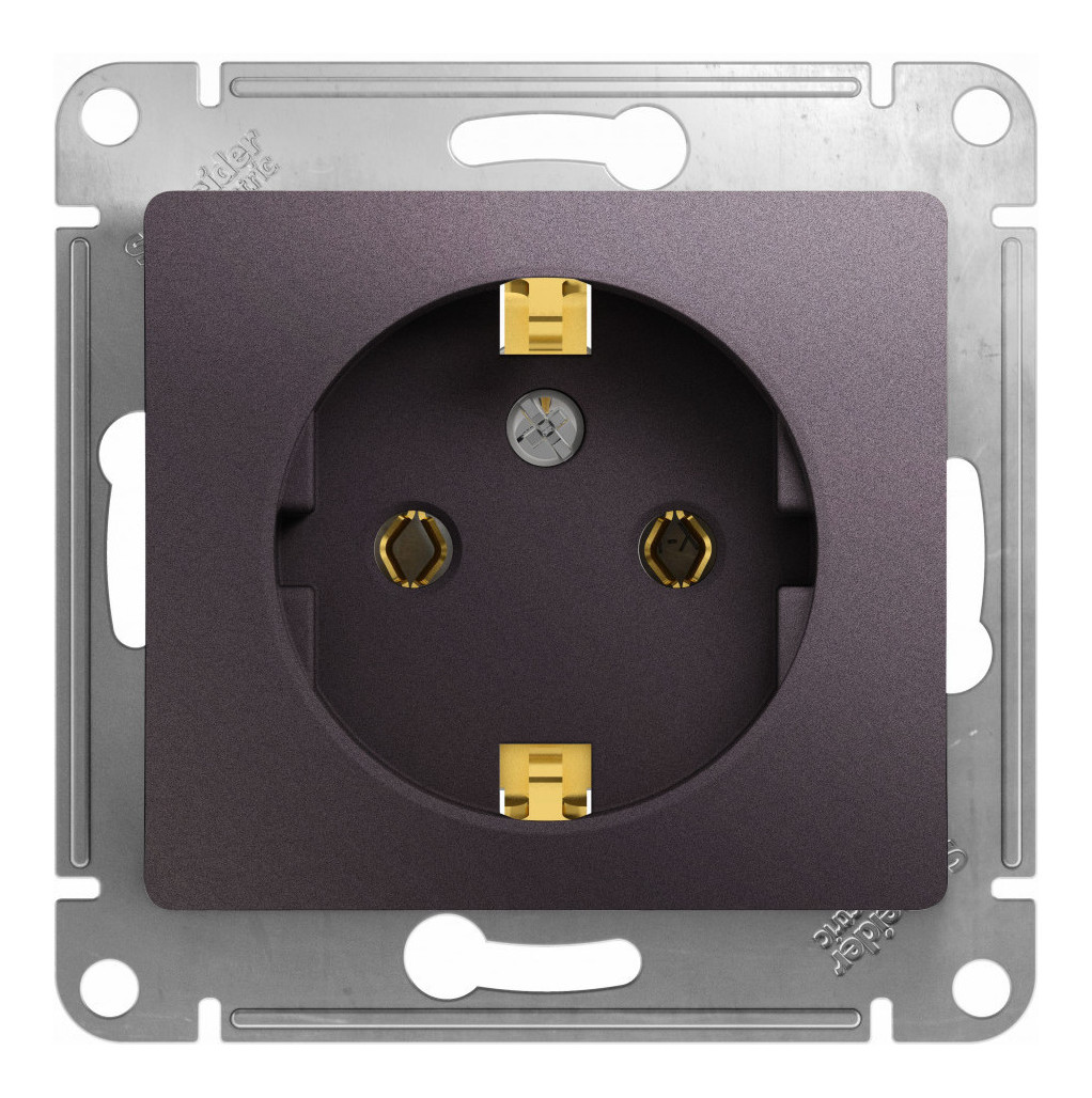 

Розетка Schneider Electric GLOSSA, скрытый монтаж, однопостовая, с з/к, 16A, механизм с накладкой и суппортом, IP20, сиреневый туман (GSL001443)