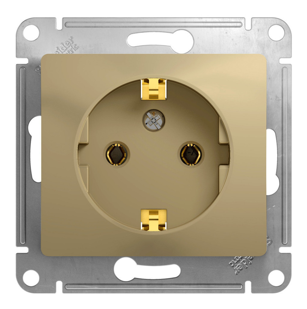 

Розетка Schneider Electric GLOSSA, скрытый монтаж, однопостовая, с з/к, 16A, механизм с накладкой и суппортом, IP20, титан (GSL000443)