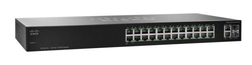 

Коммутатор Cisco SF112-24, кол-во портов: 24x100 Мбит/с, кол-во SFP/uplink: combo RJ-45/SFP 2x1 Гбит/с, установка в стойку (SF112-24), SF112-24