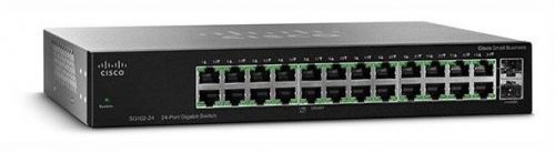 

Коммутатор Cisco SG112-24, кол-во портов: 24x1 Гбит/с, SFP 2x1 Гбит/с, установка в стойку (SG112-24-EU), SG112-24
