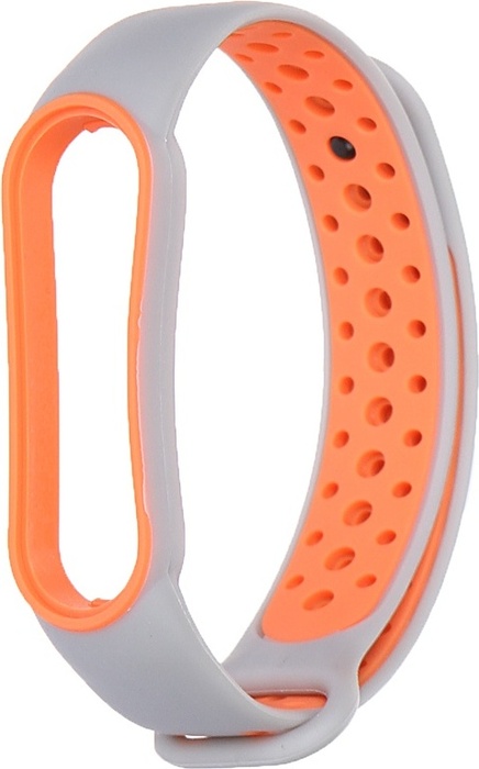 

Ремешок Red Line для Xiaomi Mi Band 6, двухцветный, силикон, серый/оранжевый (УТ000025204)